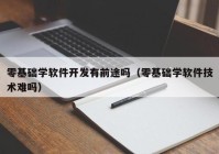 零基础学软件开发有前途吗（零基础学软件技术难吗）